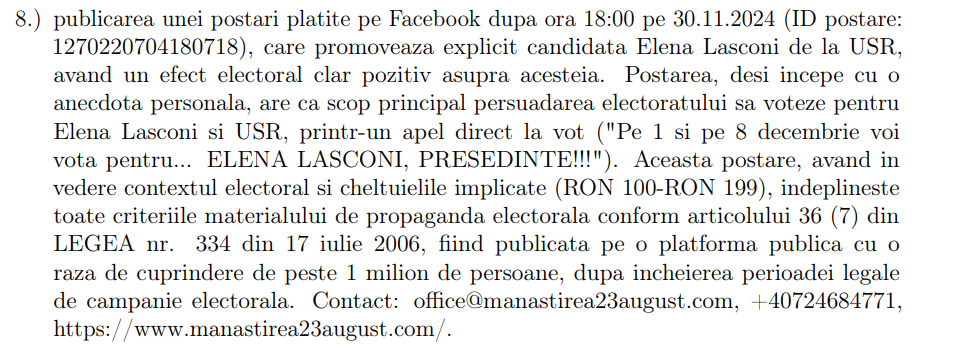Forma de propaganda electorala a domnului Bazu Ovidiu, care a promovat alegerea partidului USR (parlamentare) si a Elenei Lasconi (prezidentiale)