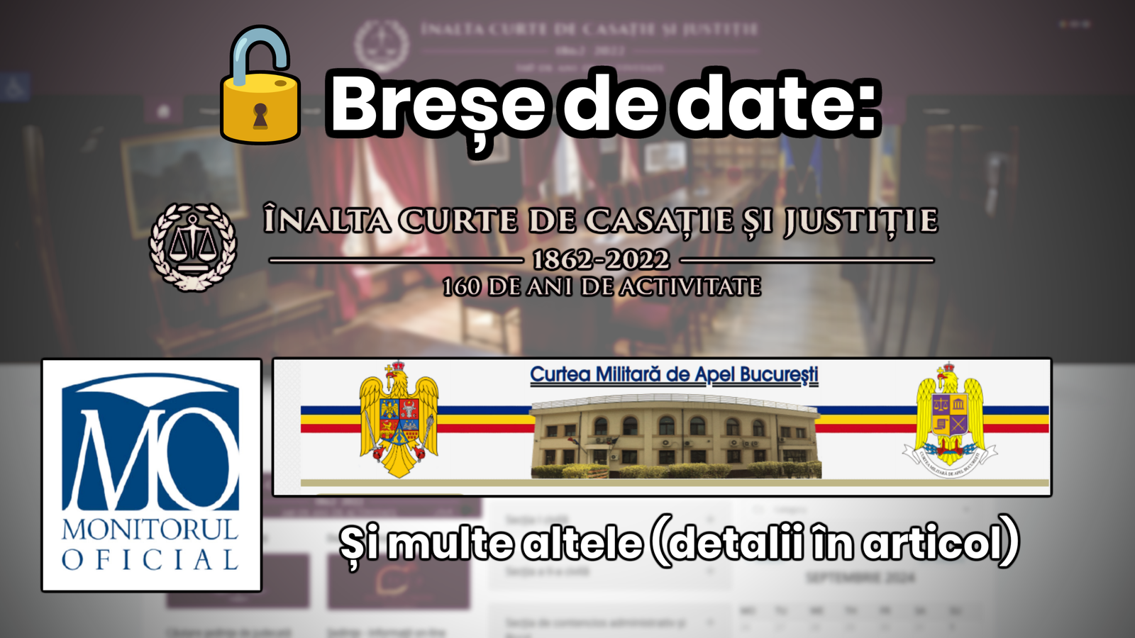 Le système judiciaire, vulnérable au piratage. Le Journal officiel, la Cour suprême, et bien d'autres, ont été piratés.